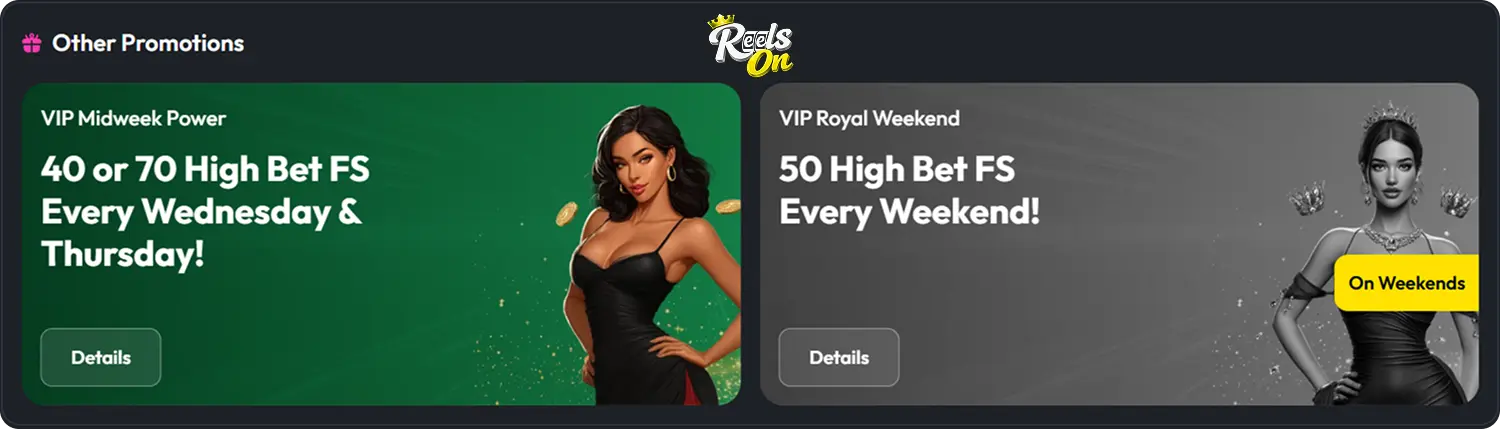 Other Promotions at Casino Reelson