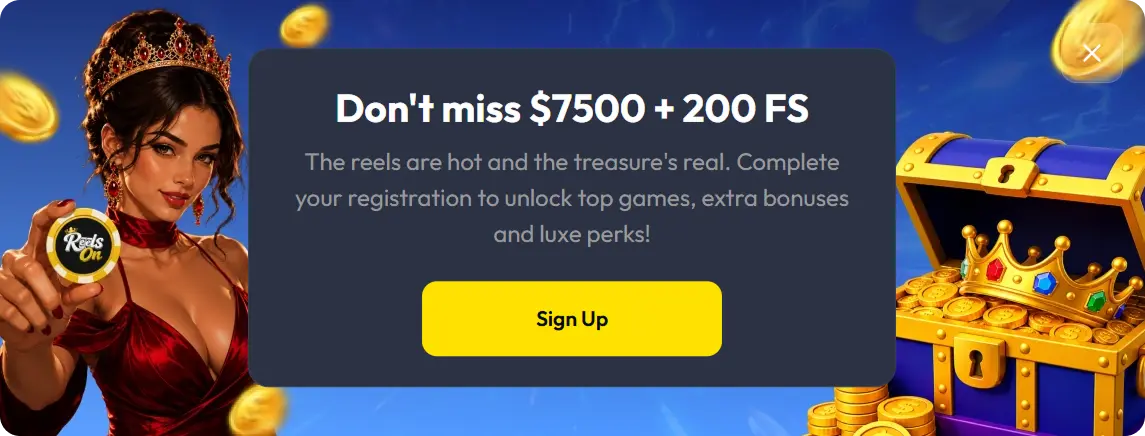 Registration at Reelson Casino